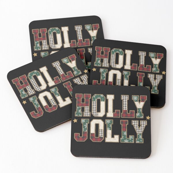 Item preview, Holly Jolly Christmas Patchwork Plaid Buffalo Check Holiday T-Shirt designed and sold by StickerNestYou.