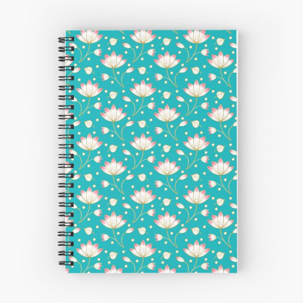 Item preview, Turquoise Lotus Flower Floral Pattern designed and sold by Home Cyn Home.