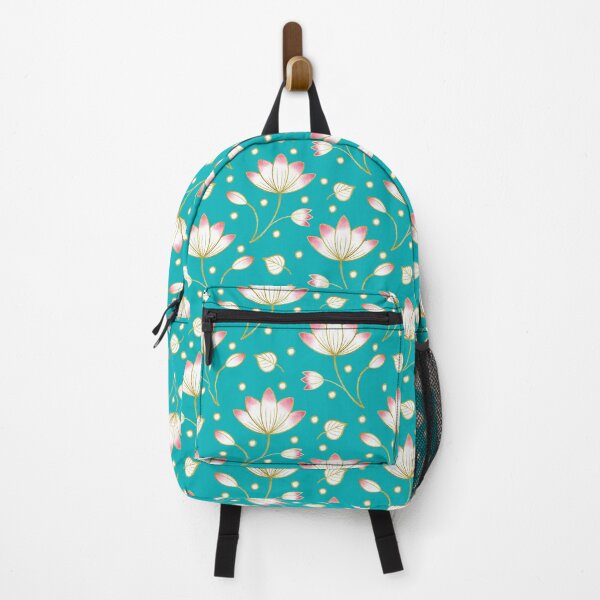 Item preview, Turquoise Lotus Flower Floral Pattern designed and sold by Home Cyn Home.