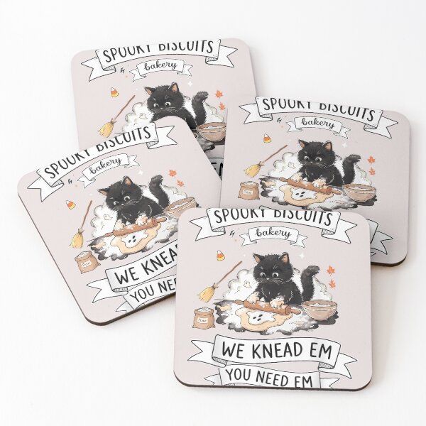 Item preview, Spooky Biscuits Bakery Black Cat Halloween Baking Funny Design designed and sold by mari-kayden.