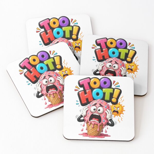 Item preview, Too Hot Melting Ice Cream Cartoon designed and sold by M.Store.