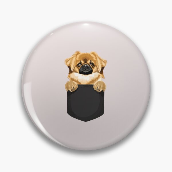 Item preview, Cute Tibetan Spaniel Pocket Dog Funny Dog Lover Peeking Puppy Design designed and sold by mari-kayden.