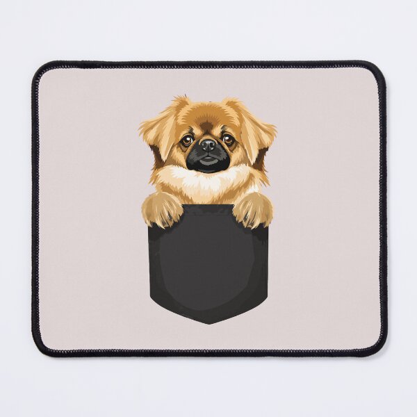 Item preview, Cute Tibetan Spaniel Pocket Dog Funny Dog Lover Peeking Puppy Design designed and sold by mari-kayden.