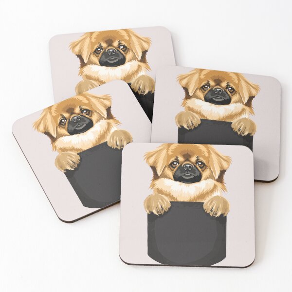 Item preview, Cute Tibetan Spaniel Pocket Dog Funny Dog Lover Peeking Puppy Design designed and sold by mari-kayden.