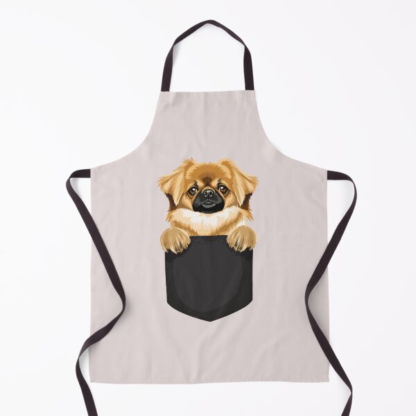 Item preview, Cute Tibetan Spaniel Pocket Dog Funny Dog Lover Peeking Puppy Design designed and sold by mari-kayden.