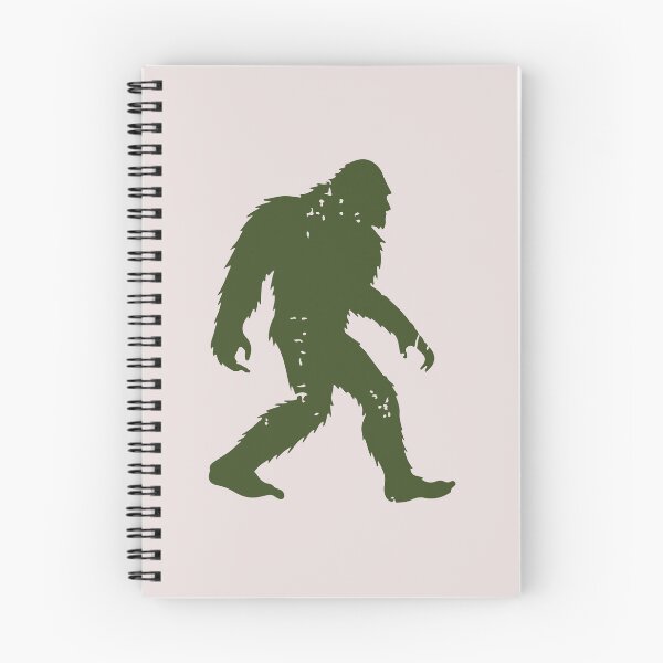 Aperçu de l'œuvre Silhouette de Bigfoot Sasquatch marchant, design vieilli pour les croyants aux cryptides créée et vendue par mari-kayden.