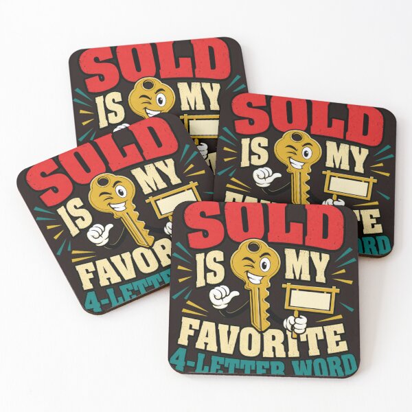 Item preview, Sold Is My Favorite 4 Letter Word Funny Real Estate Agent Design designed and sold by mari-kayden.