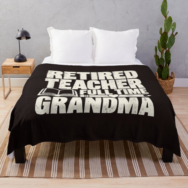 Item preview, Retired Teacher Full Time Grandma Funny Retirement Gift Design designed and sold by mari-kayden.