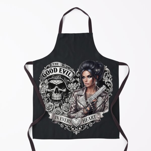 Item preview, Silver Pistol Tattooed Gothic Woman designed and sold by Voodoo Store Paranormal Collections.