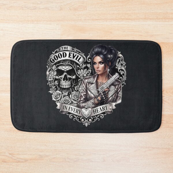 Item preview, Silver Pistol Tattooed Gothic Woman designed and sold by Voodoo Store Paranormal Collections.