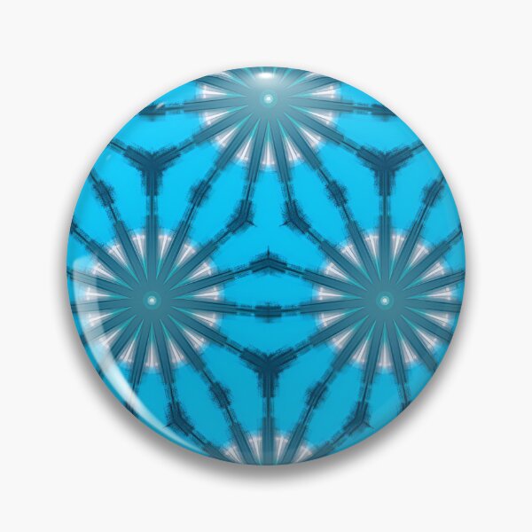 Item preview, BLUEBONNETS! MANDALA NEO DAISY CHAIN Baby Blue & White Flowers Psychedelic Groovy Party SACRED GEOMETRY MATH Fun Doodles College Dorm Decor designed and sold by Spinning Plates 360.