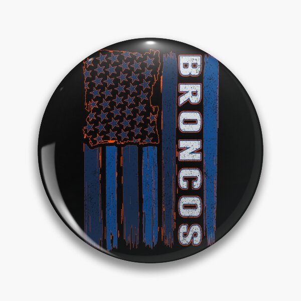 Item preview, Vintage Broncos Distressed US Flag Retro Sports Fan Team Spirit designed and sold by RockTheFeal.