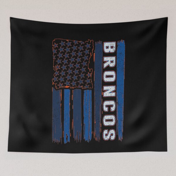 Item preview, Vintage Broncos Distressed US Flag Retro Sports Fan Team Spirit designed and sold by RockTheFeal.