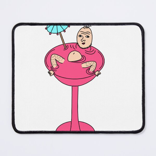 Item preview, old man grandpa bathing/swimming in a margherita glass designed and sold by SlimyFish.