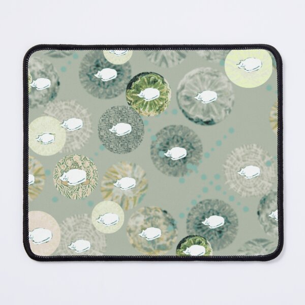 Item preview, Napping Cats in Sage Haze designed and sold by marigold corner design.
