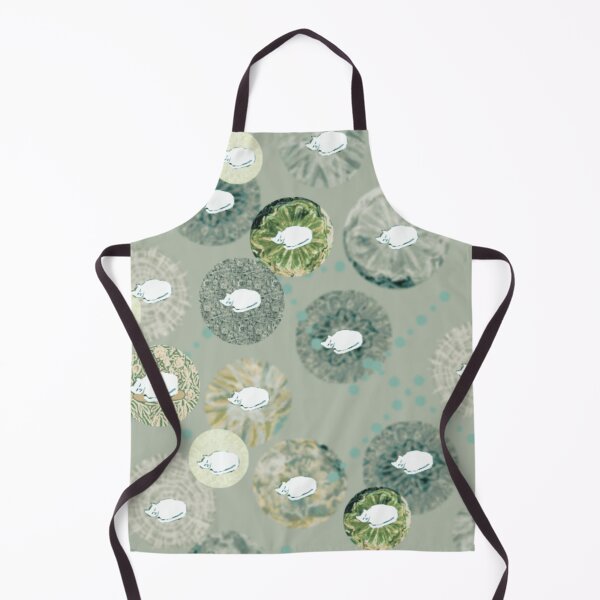 Item preview, Napping Cats in Sage Haze designed and sold by marigold corner design.