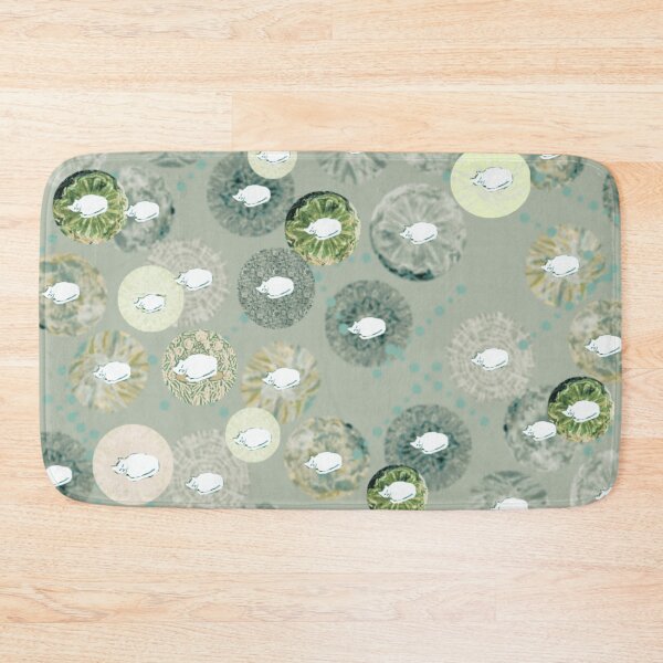 Item preview, Napping Cats in Sage Haze designed and sold by marigold corner design.