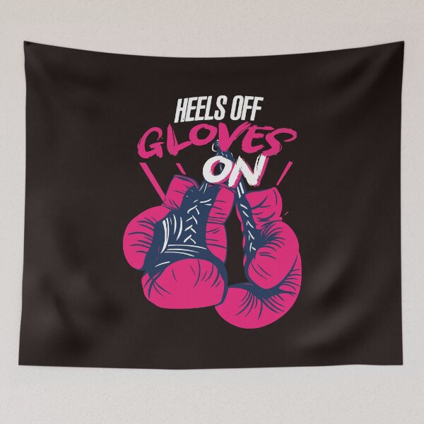 Item preview, Heels Off Gloves On Funny Women's Boxing Fitness Motivation Design designed and sold by mari-kayden.