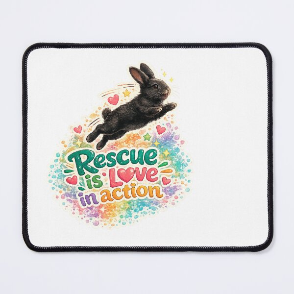 Item preview, Rescue is love in action designed and sold by RabbitRescue.