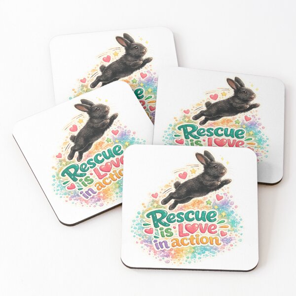 Item preview, Rescue is love in action designed and sold by RabbitRescue.