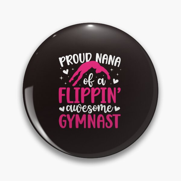 Item preview, Proud Nana of a Flippin Awesome Gymnast Funny Gymnastics Design designed and sold by mari-kayden.