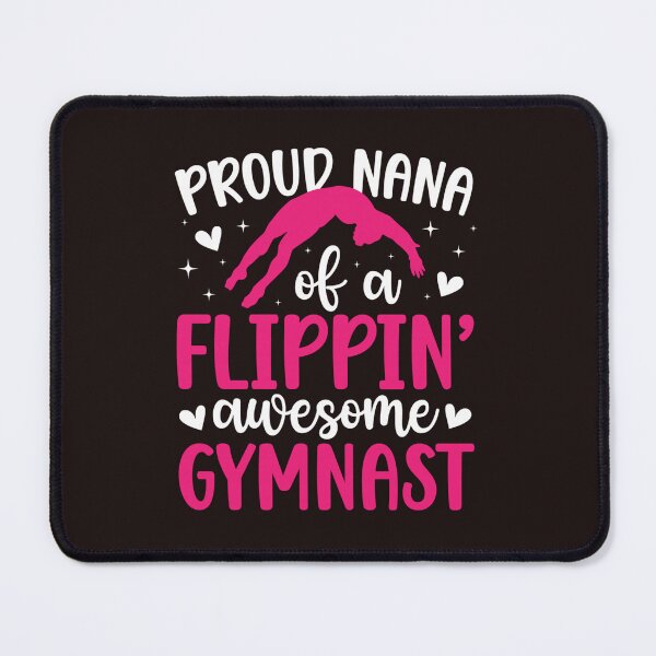 Item preview, Proud Nana of a Flippin Awesome Gymnast Funny Gymnastics Design designed and sold by mari-kayden.