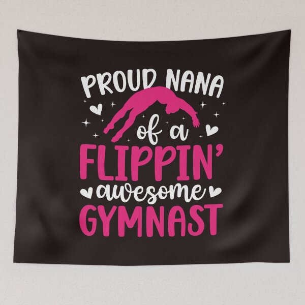 Item preview, Proud Nana of a Flippin Awesome Gymnast Funny Gymnastics Design designed and sold by mari-kayden.