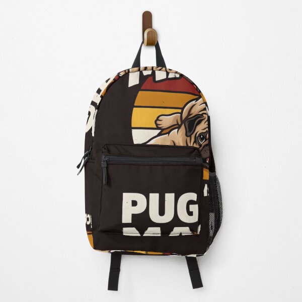 Item preview, Funny Pug Yoga Master Savasana Pose Retro Dog Lover Design designed and sold by mari-kayden.