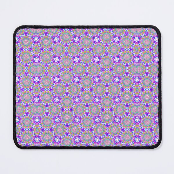 Item preview, VIOLETS! MANDALA NEO DAISY CHAIN Purple & Plum Flowers Floral Psychedelic Groovy Party SACRED GEOMETRY MATH Fun Doodles College Dorm Decor designed and sold by Spinning Plates 360.