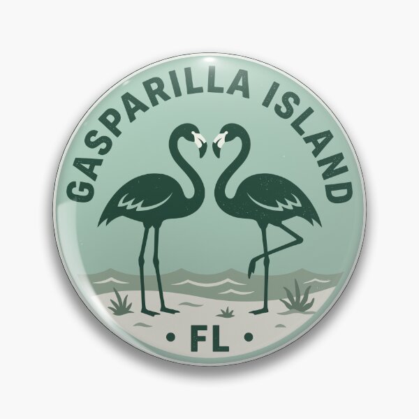 Item preview, Vintage Gasparilla Island Florida Flamingo designed and sold by Digital Art Works  Hub.