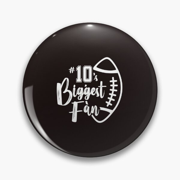 Item preview, Number 10's Biggest Fan Football Family Sports Support Design designed and sold by mari-kayden.