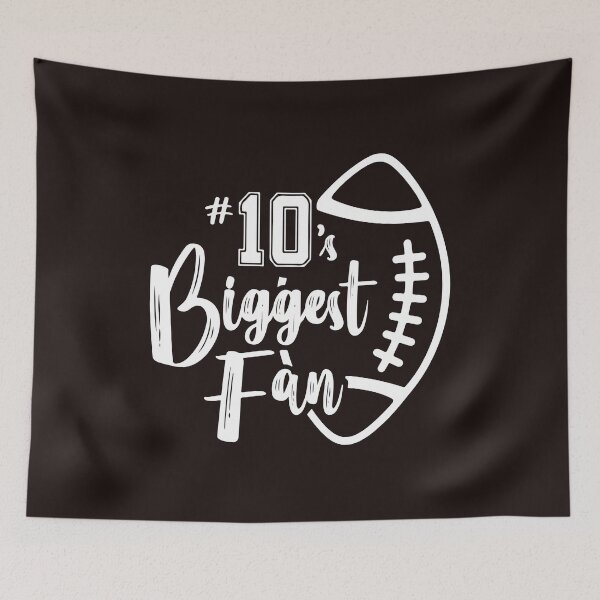 Item preview, Number 10's Biggest Fan Football Family Sports Support Design designed and sold by mari-kayden.