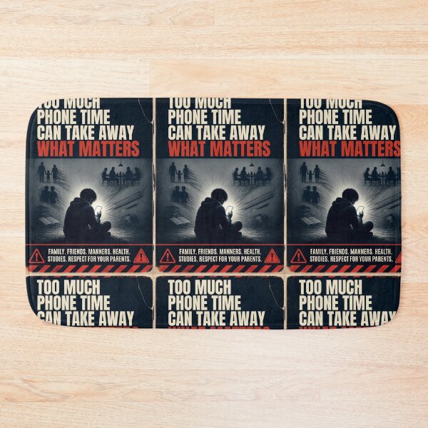 Item preview, Phone Addiction Social Commentary Poster  designed and sold by SakinahArt.