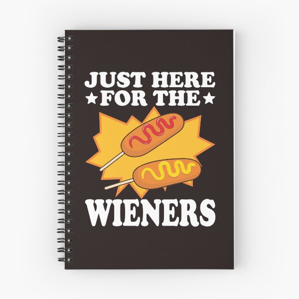 Item preview, Just Here for the Wieners Funny Corn Dog Fair Food Retro Design   designed and sold by mari-kayden.