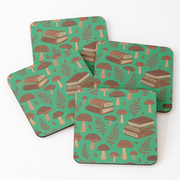 Item preview, Dark Academia Books And Mushrooms Pattern designed and sold by bvdesignart.