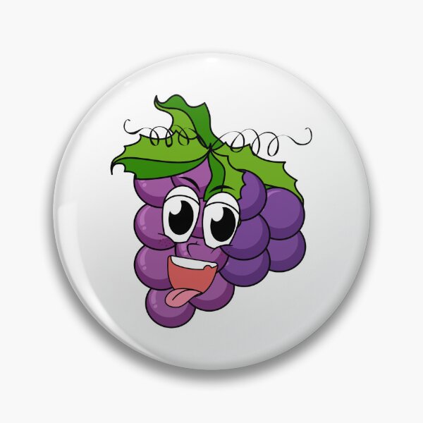 Item preview, Cute Happy Grapes Cartoon designed and sold by priyanshustore.
