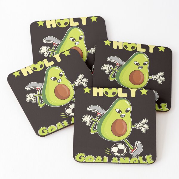 Item preview, Holy Goalamole Funny Avocado Soccer Pun Cute Football Design designed and sold by mari-kayden.