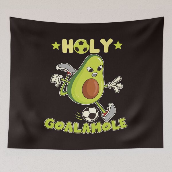 Item preview, Holy Goalamole Funny Avocado Soccer Pun Cute Football Design designed and sold by mari-kayden.