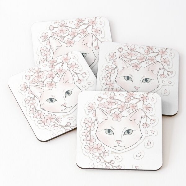 Item preview, Cat flowers design designed and sold by Farinsta.