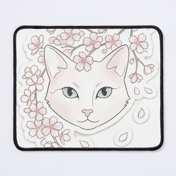 Item preview, Cat flowers design designed and sold by Farinsta.