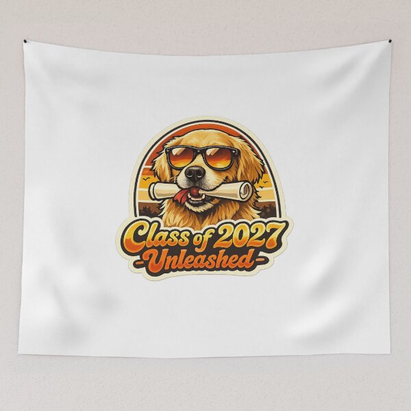 Item preview, Golden Retriever Graduation Unleashed Dog Graduate designed and sold by teemix.