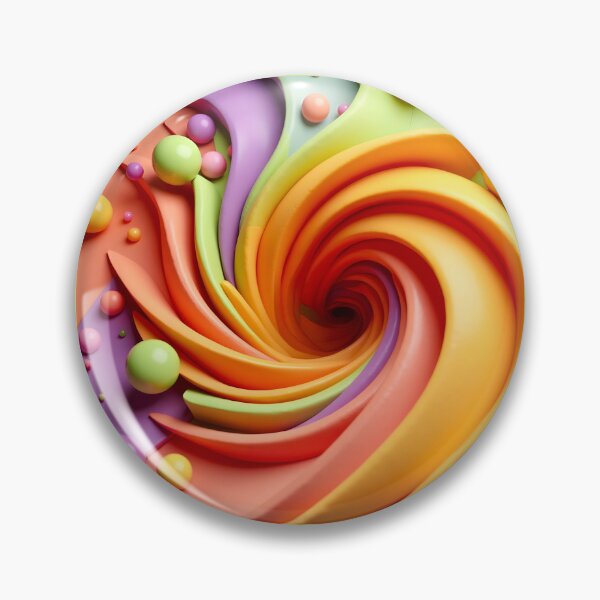 Item preview, Colorful Spiral Swirl with Spheres designed and sold by Vicky Brago-Mitchell®.