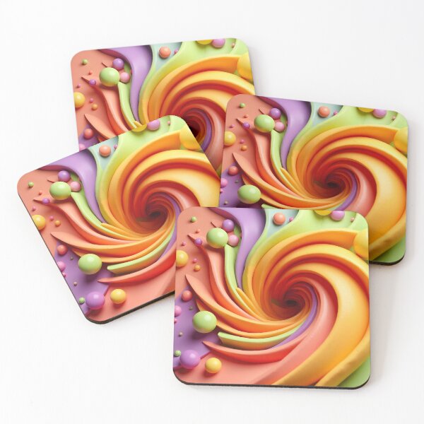 Item preview, Colorful Spiral Swirl with Spheres designed and sold by Vicky Brago-Mitchell®.