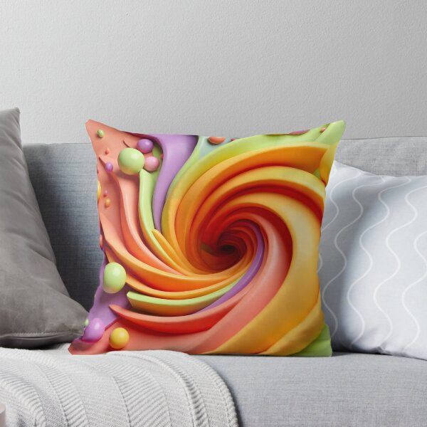 Item preview, Colorful Spiral Swirl with Spheres designed and sold by Vicky Brago-Mitchell®.
