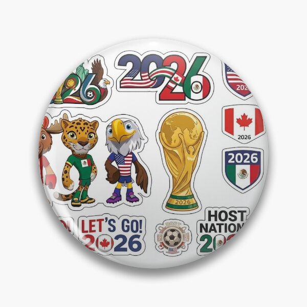 Item preview, FIFA World Cup 2026 Mascots & Host Nations Sticker Pack designed and sold by DKSH1234.