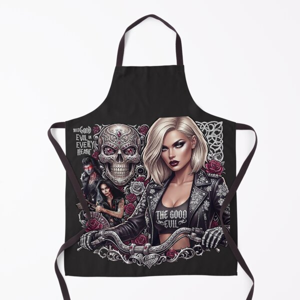 Item preview, Blonde Tattooed Biker Gothic Woman designed and sold by Voodoo Store Paranormal Collections.