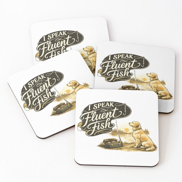 Item preview, Golden Retriever Fly Fishing Adventure - Cute Dog Fisherman designed and sold by teemix.