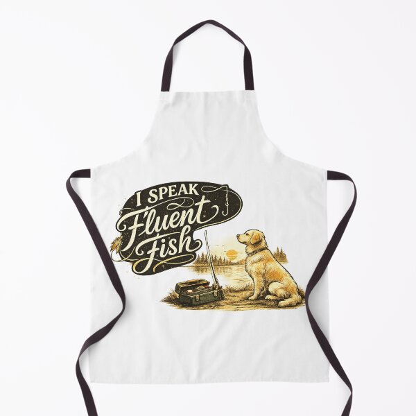 Item preview, Golden Retriever Fly Fishing Adventure - Cute Dog Fisherman designed and sold by teemix.