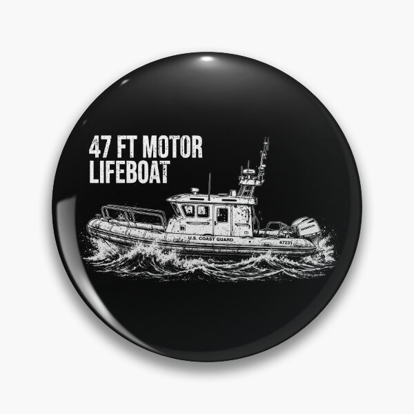 Item preview, 47 ft Motor Lifeboat Distressed Artwork| Coast Guard Search & Rescue Design designed and sold by Coasties.