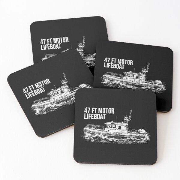 Item preview, 47 ft Motor Lifeboat Distressed Artwork| Coast Guard Search & Rescue Design designed and sold by Coasties.